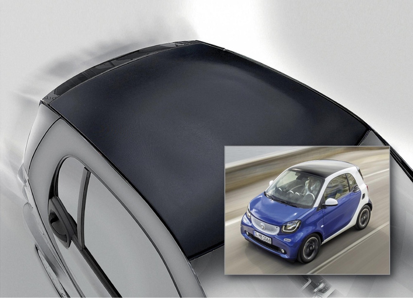 Honeycomb structure car roof boasts class-A finish