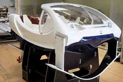 Bioresins and composite materials deployed in SeaBubbles flying water taxis
