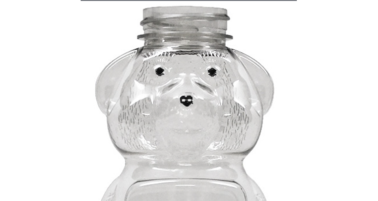 Vintage glass sales honey bear jar