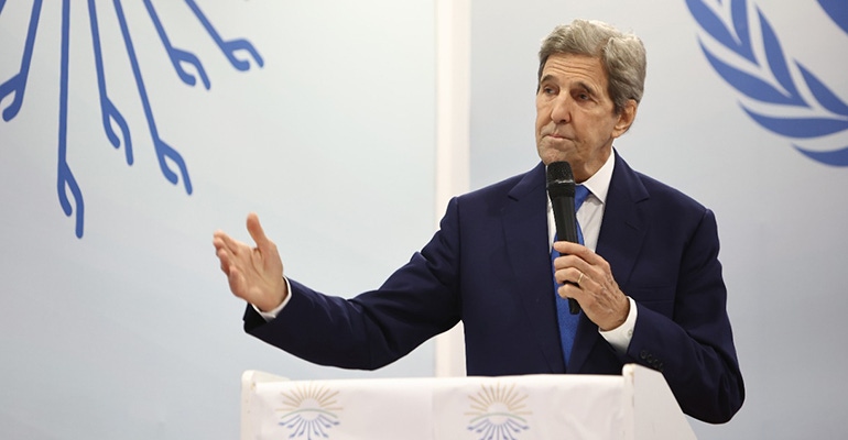 John Kerry, U.S. Special Envoy for Climate, at COP27, November 2022