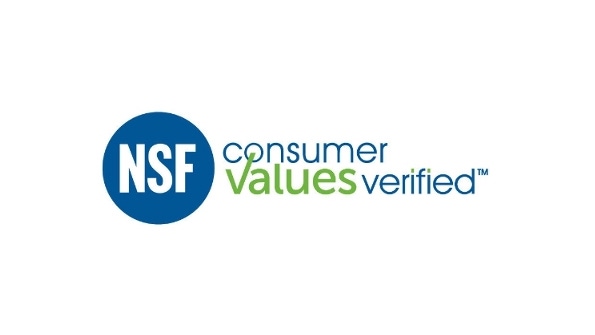 NSF certification verifies values NSF certification verifies values