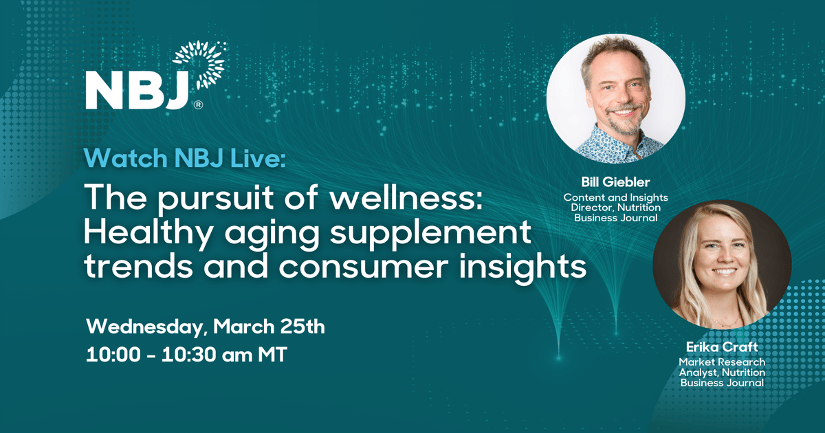 NBJ Live: Health aging trends and consumer insights