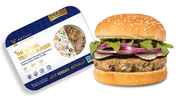 Actual Veggies' truffle burger was inspired by customer demand and restaurant menus.