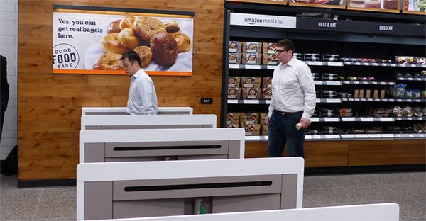 Amazon Go customers pay without checkout lines