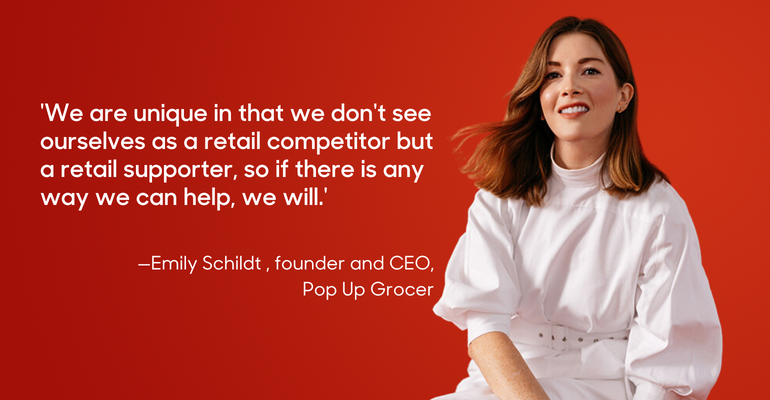 Emily Schildt, founder and CEO, Pop Up Grocer | Photo by Daniela Spector