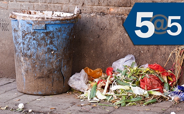 5@5: Business leaders launch campaign to cut food waste in half | Bone broth from the Keurig
