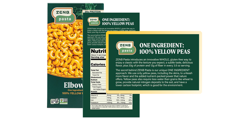 ZENB, a plant-based pasta brand