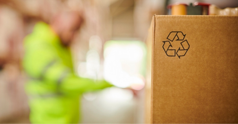 Recyclable Package in Warehouse Recyclable Package in Warehouse