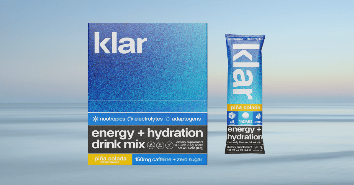 Klar Labs' functional beverage mix features nootropics
