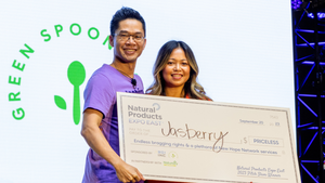 Jasberry CEO and Co-founder Peetachai “Neil��” Dejkraisak won the grand prize Wednesday for his superfood purple rice.