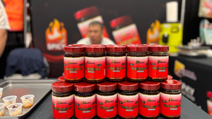 Chili crunch brand at Winter Fancy Food Chili crunch brand at Winter Fancy Food