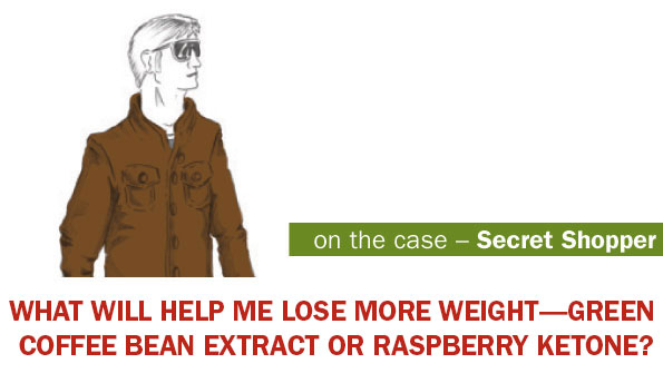 Secret Shopper: What will help me lose more weight—green coffee bean extract or raspberry ketones?