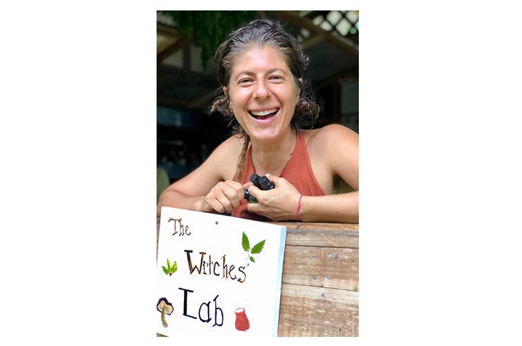 Herbalist Sarit Bianca at Punta Mona in Costa Rica (Steven Hoffman)