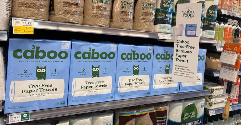 Caboo on Whole Foods' shelf