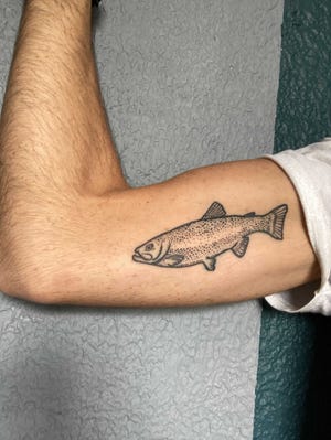 adam bent trout tattoo