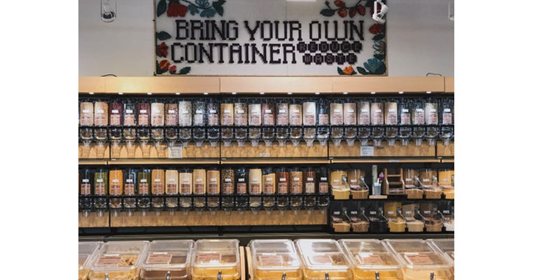 MOM’s Organic Market has been known for its comprehensive bulk section.