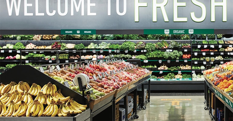 Amazon Fresh produce section | Amazon is closing low-performing Fresh and Go stores