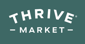 Thrive Market white copy on green background