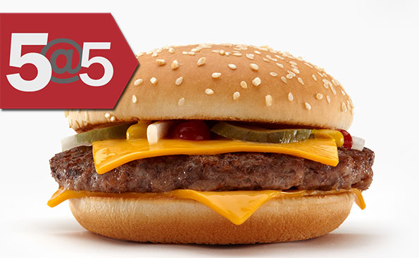 5@5: McDonald's tries an organic beef burger in Germany | Challenges for supplements in China
