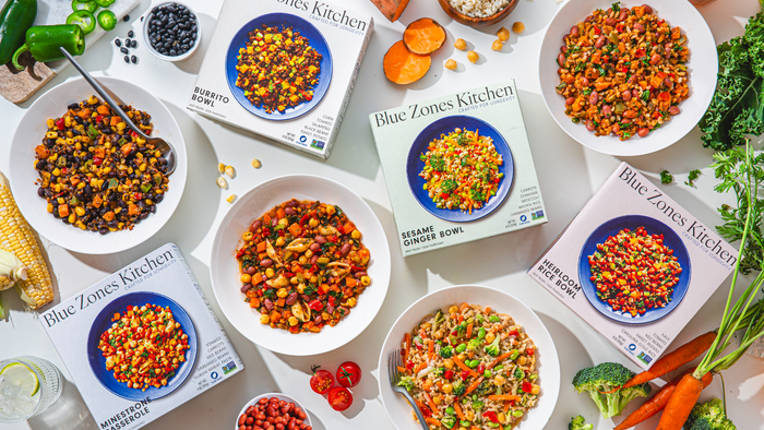 Buettner founded Blue Zones Kitchen, plant-based frozen meals, to help consumers eat healthy meals. Credit: Blue Zones Kitchen  Buettner founded Blue Zones Kitchen, plant-based frozen meals, to help consumers eat healthy meals. Credit: Blue Zones Kitchen