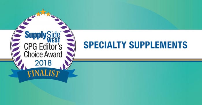 SupplySide CPG Editor’s Choice Award finalists: Specialty supplements