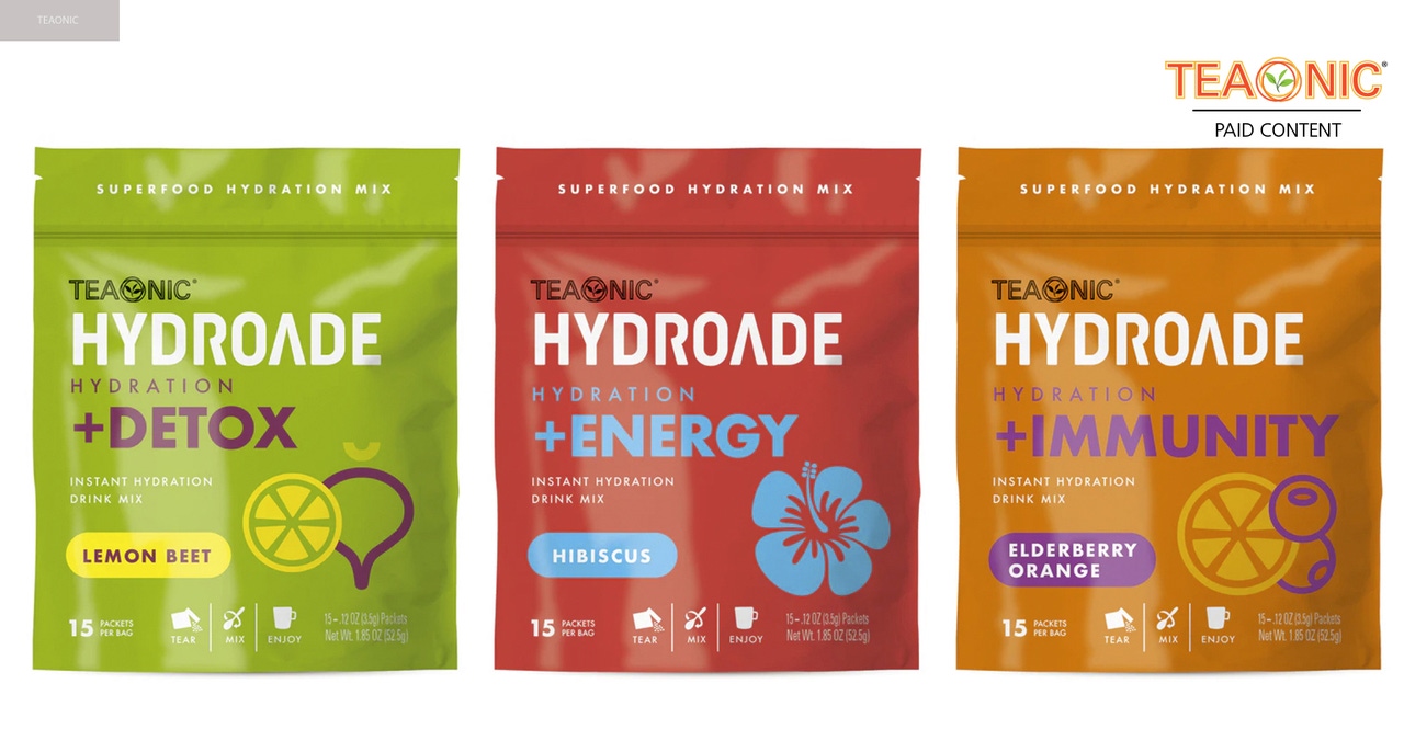 TEAONIC NEW HYDROADE Superfood Drink Mixes!