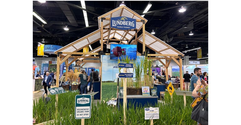 Lundberg Family Farms booth at Natural Products Expo West 2023