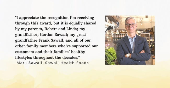 Sawall Health Foods earns Retailer of the Year with focus on customers