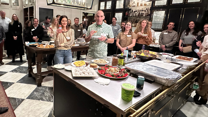 A few dozen members of Naturally NorCal nosh at a chapter gathering. A few dozen members of Naturally NorCal nosh at a chapter gathering.