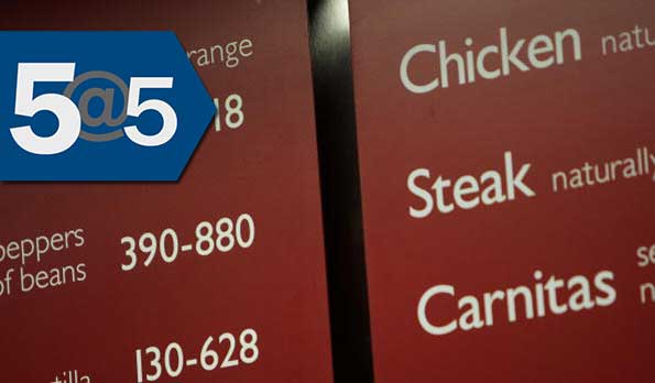5@5: E. coli outbreak linked to Chipotle | Bittman joins vegan meal delivery start-up