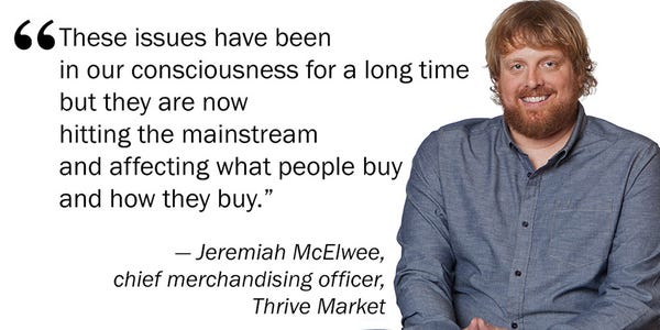  What will 2021 bring for natural retailers? Jeremiah McEwlee , Thrive Market