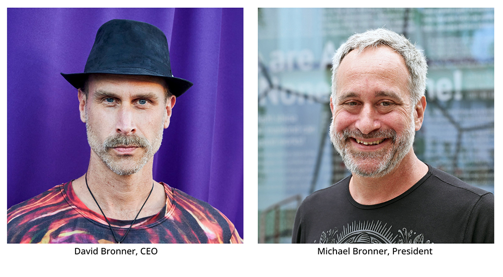 portraits of David Bronner, CEO, and Michael Bronner, president, of Dr. Bronner's.  portraits of David Bronner, CEO, and Michael Bronner, president, of Dr. Bronner's.