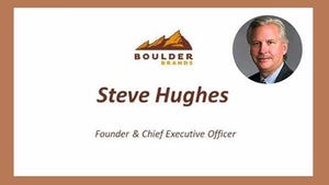 CEO Brown Bag Lunch Series: Steve Hughes, CEO of Boulder Brands