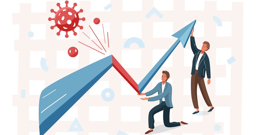 Two men holding up an arrow Two men holding up an arrow
