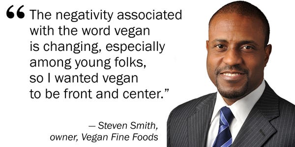 Steven Smith, owner of Vegan Fine Foods in Fort Lauderdale, Florida