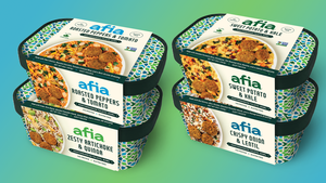 Afia's Roasted Peppers and Tomato bowl won the 2023 Expo East NEXTY Award for Best New Frozen Product.