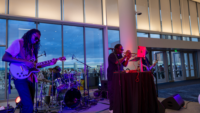 Musical entertainment at the Newtopia Now Opening Reception Musical entertainment at the Newtopia Now Opening Reception