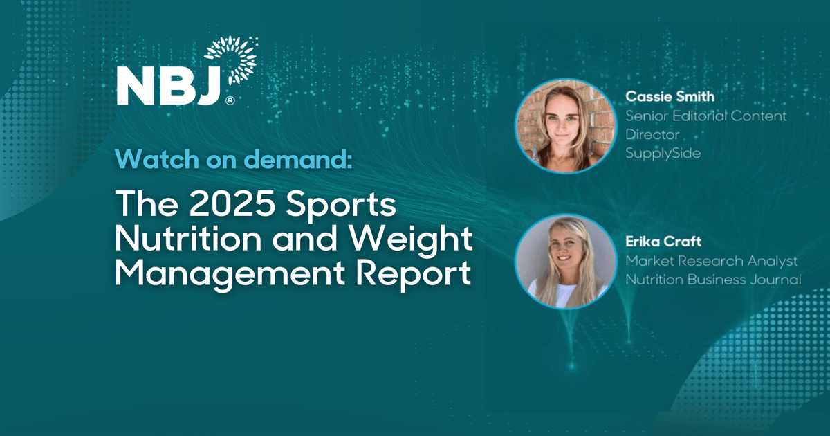 Watch: NBJ Sports Nutrition & Weight Management Report