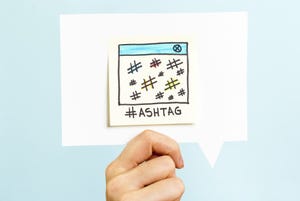Use hashtags to attract customers