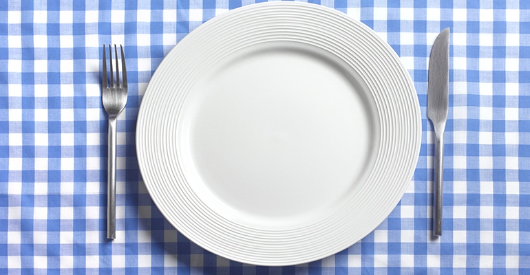 empty plate hunger