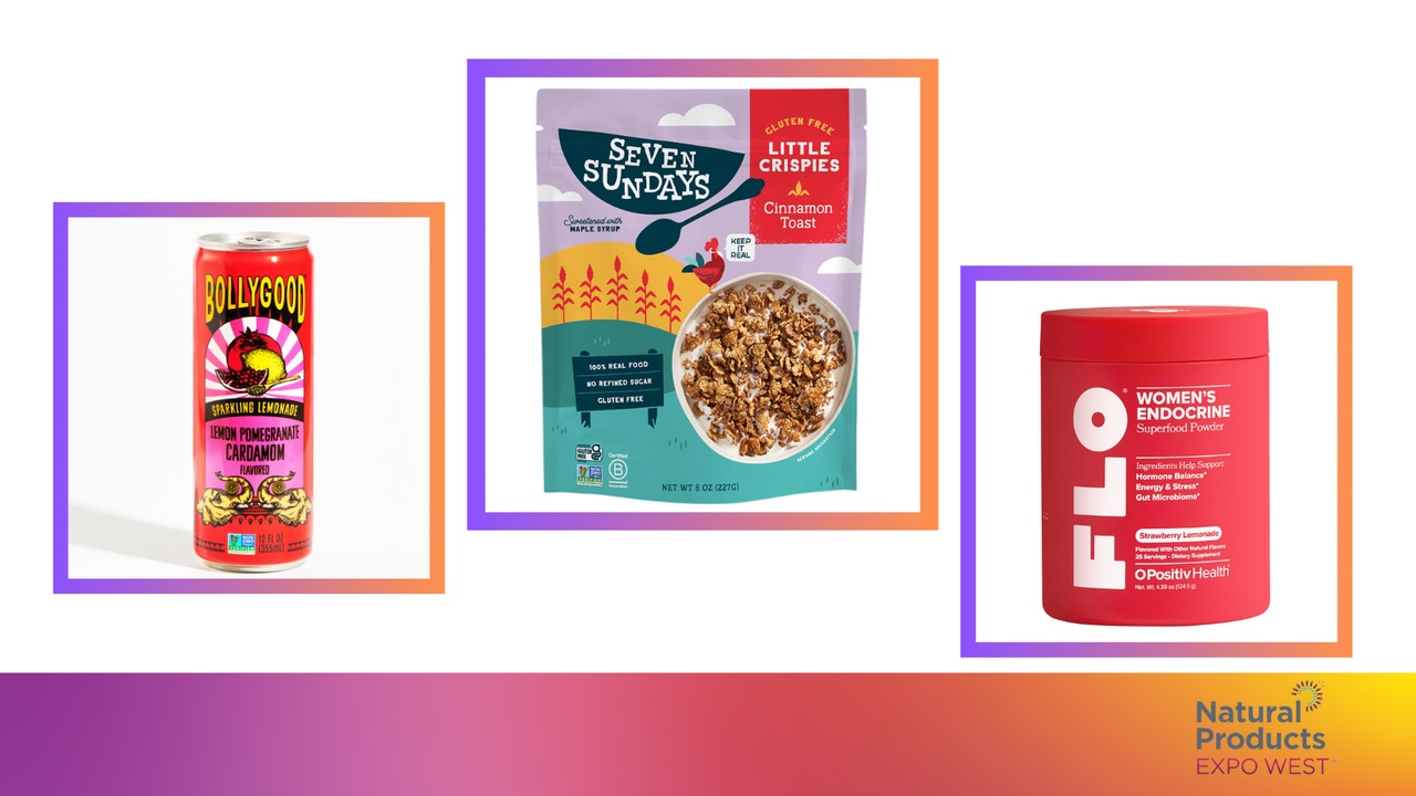 Three brands from the gallery: Bollygood Sparkling Lemonade, Seven Sundays Little Crispies and O Positive Health FLO Superfood Powder. Three brands from the gallery: Bollygood Sparkling Lemonade, Seven Sundays Little Crispies and O Positive Health FLO Superfood Powder.