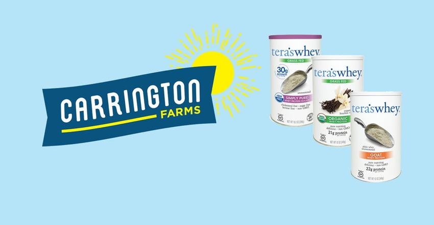Carrington Farms acquires leading organic whey protein brand Carrington Farms acquires leading organic whey protein brand