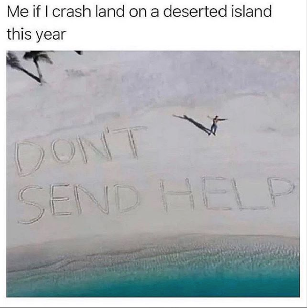 desert island meme