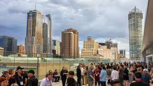 The opening reception at Newtopia Now in Denver, Colorado The opening reception at Newtopia Now in Denver, Colorado