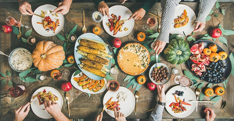 Holiday meatless dinner