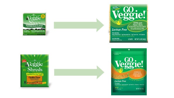 GO Veggie! Lactose Free Rebrand