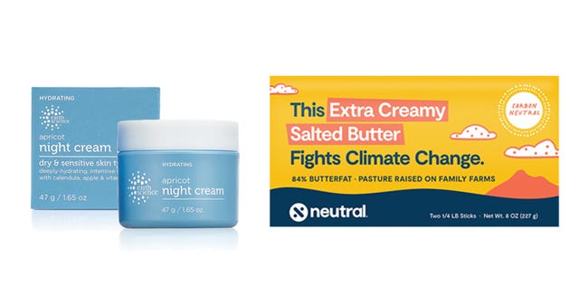  Consumers seek brands focused on sustainability | Earth Science Naturals Apricot Night Cream | Neutral Foods Salted Butter 