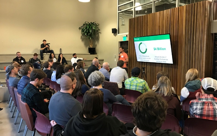 Startup weekend participants at New Hope Network office