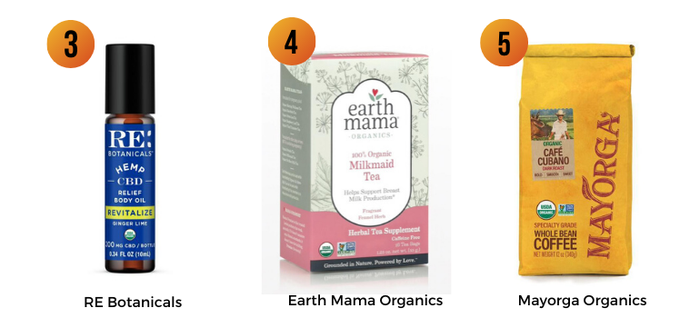 RE Botanicals, Earth Mama Organics, Mayorga Organics
