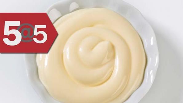 5@5:  Hampton Creek bought its own mayo | Survey: Consumers unlikely to scan for GMOs